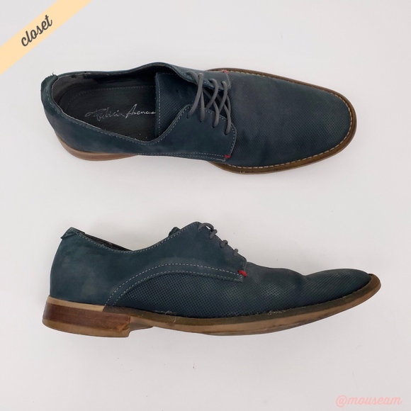 blue suede oxfords mens